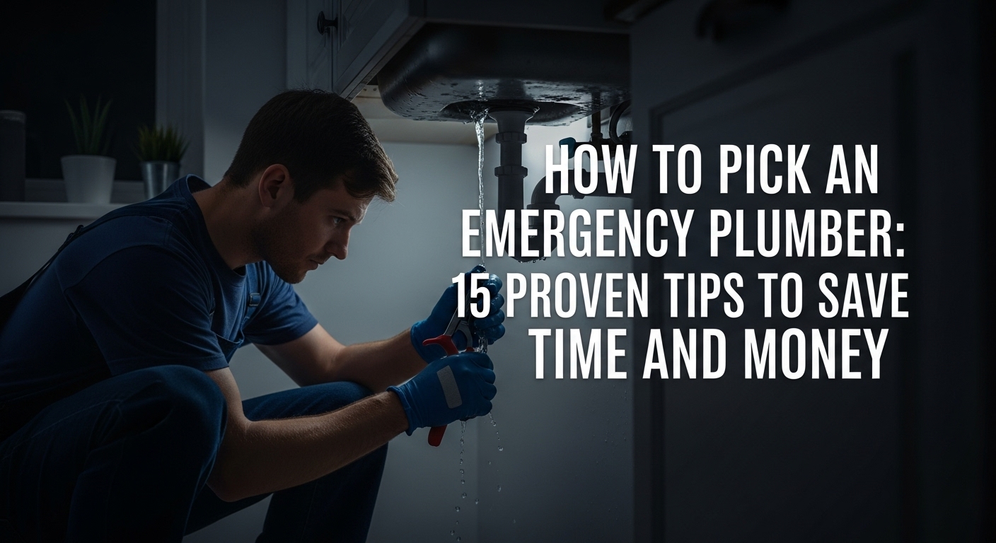 How to Pick an Emergency Plumber