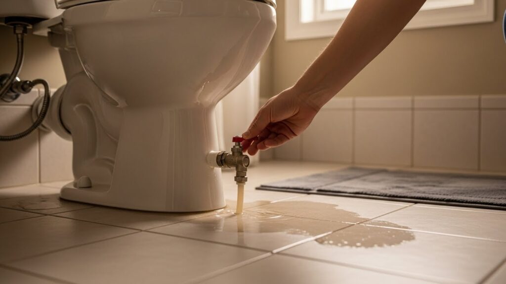 Is a leaking toilet pipe an emergency