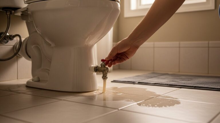 Is a leaking toilet pipe an emergency