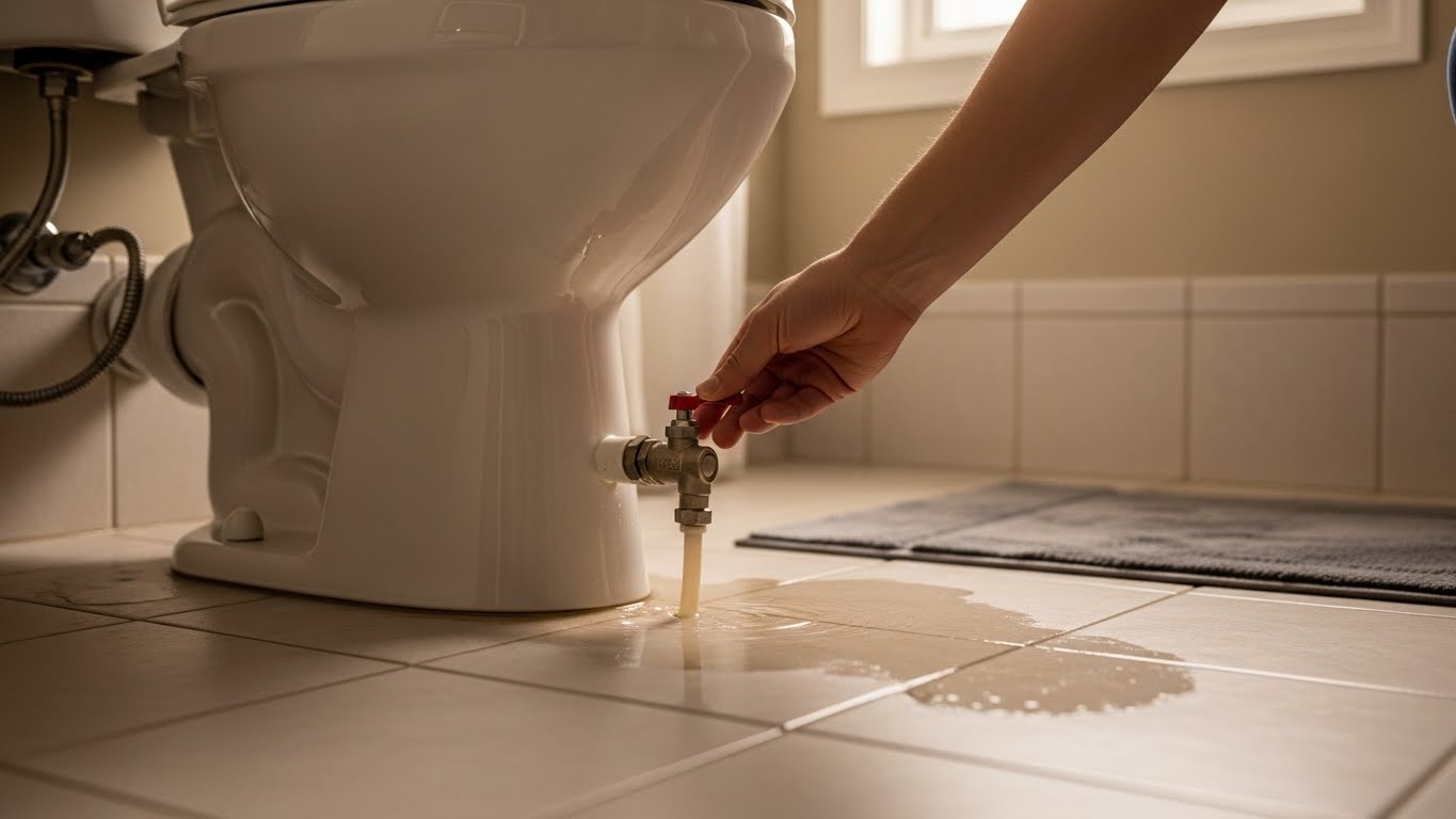 Is a leaking toilet pipe an emergency