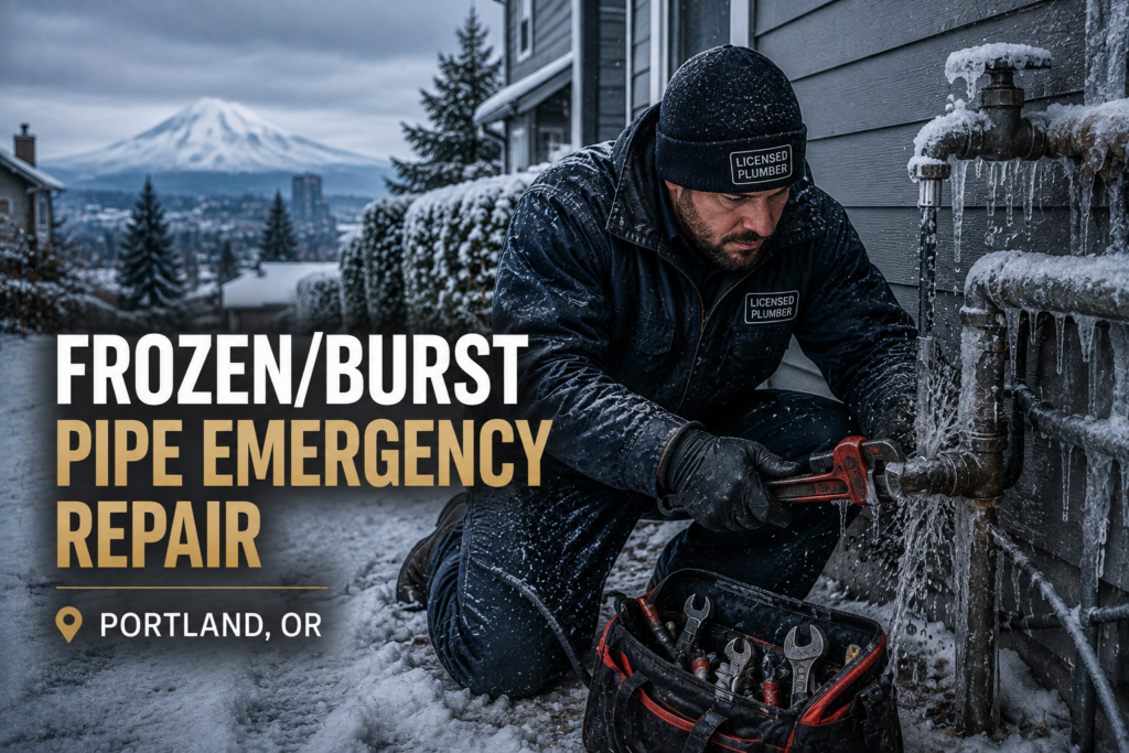 Frozen/Burst Pipe Emergency Repair in Portland, OR
