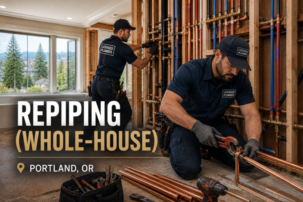 Repiping (Whole-House) in Portland, OR