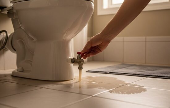 Is a leaking toilet pipe an emergency