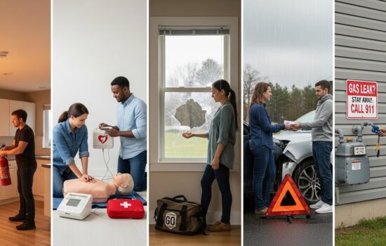 What are 5 examples of emergency situations